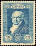 Spain 1930 Goya 15 CTS Blue Edifil 505